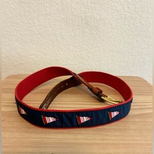 Vintage Leather Man Limited Nautical Belt Size 32